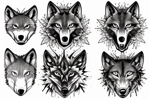 Hungry wolf tattoo idea