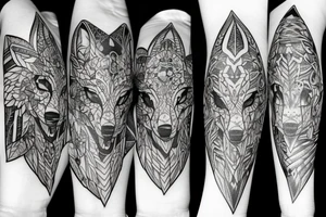 Hungry wolf tattoo idea