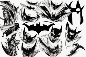 ghost batman tattoo idea