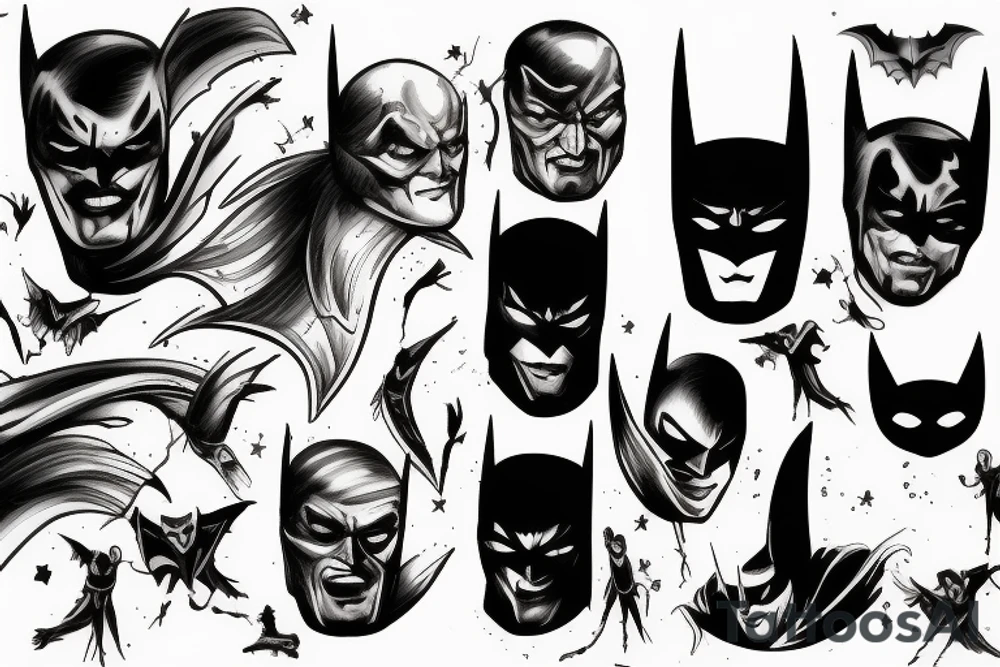 ghost batman tattoo idea