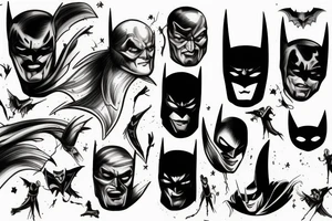 ghost batman tattoo idea