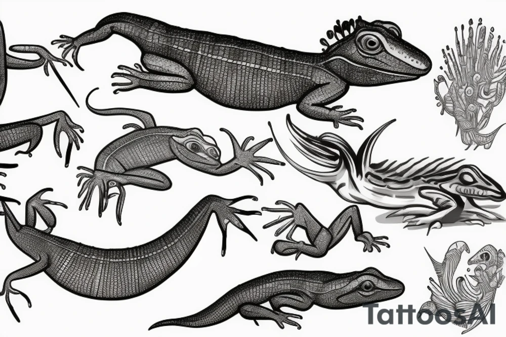 lizard tattoo idea