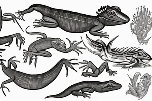 lizard tattoo idea