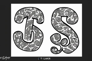 two letters F and J tattoo idea