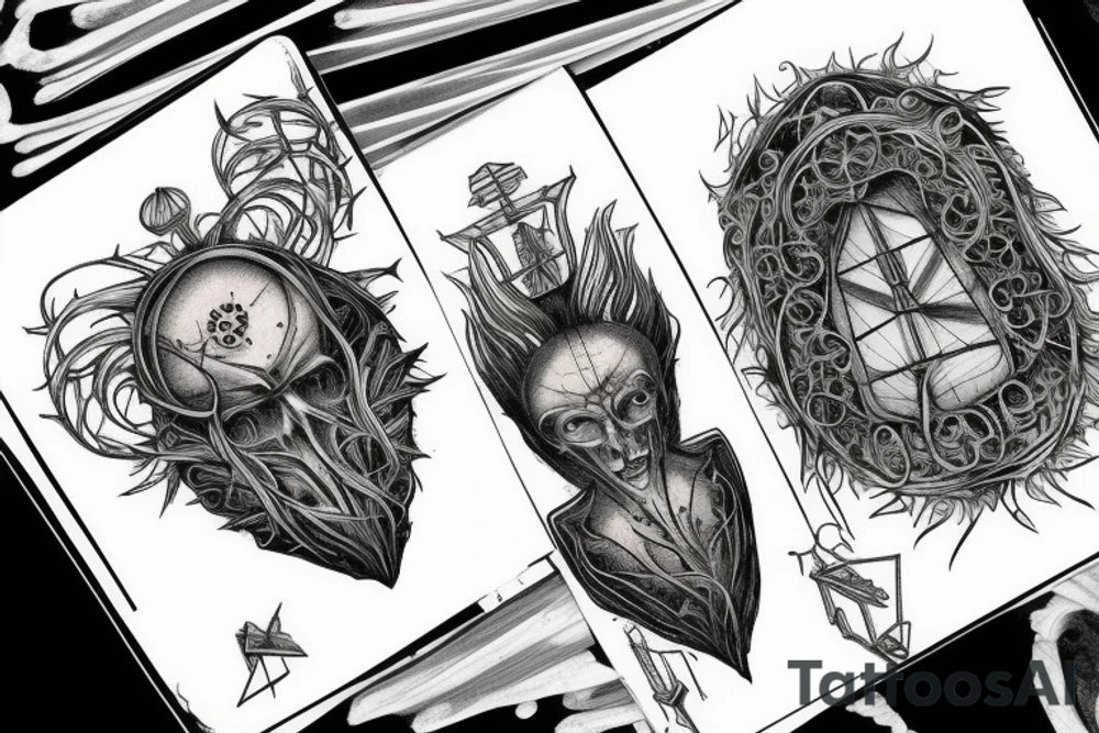 Roots are bounded by stone geometric monument crubling to the earth. gloomy gate
slumber tattoo idea Roots are bounded by stone geometric monument crubling to the earth. gloomy gate
slumber tattoo idea