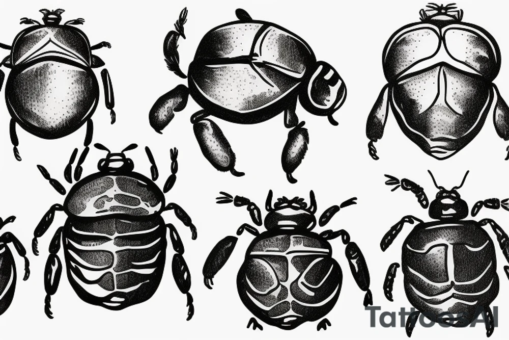 dung beetle scarab tattoo idea