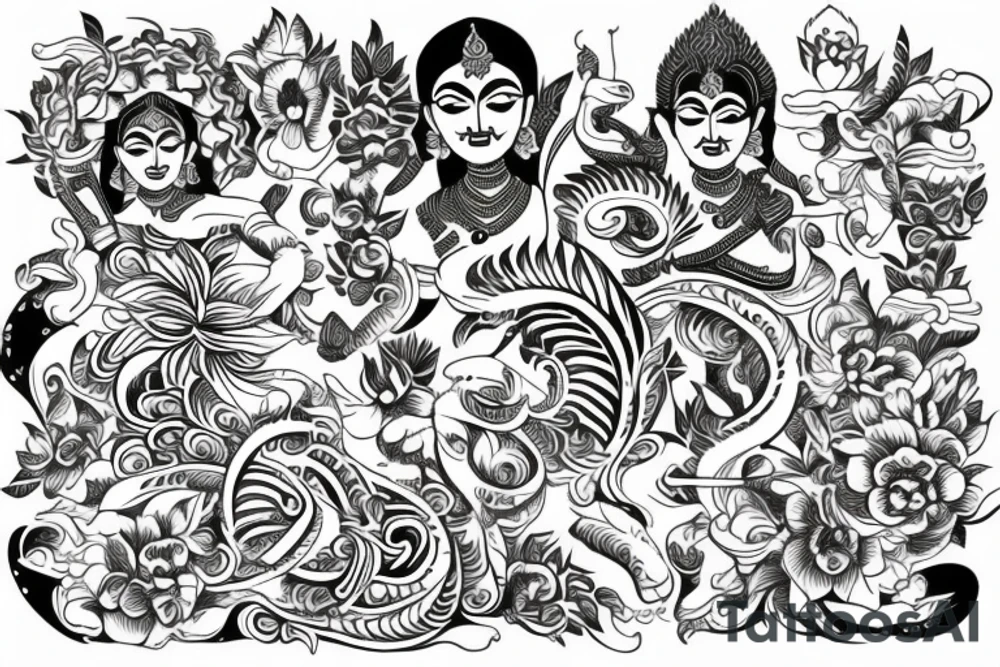 sri lankan traditional art, wesmuna. tattoo idea