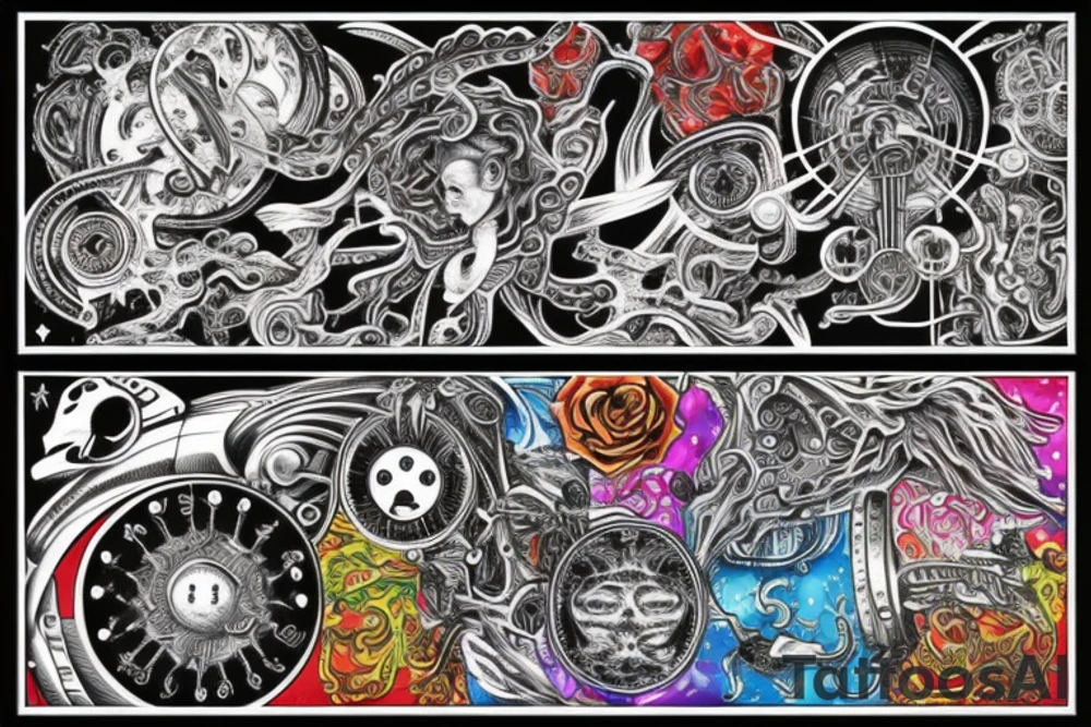 Supreme Being, duality, Mechanicsб space tattoo idea