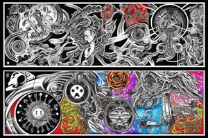 Supreme Being, duality, Mechanicsб space tattoo idea