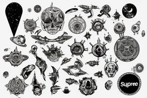 Supreme Being, duality, Mechanicsб space tattoo idea