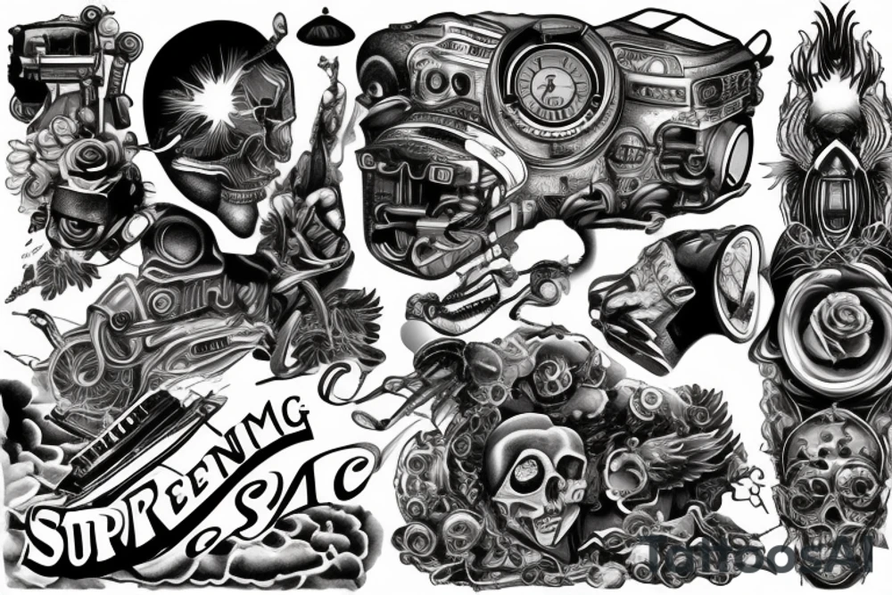 Supreme Being, duality, Mechanic space tattoo idea