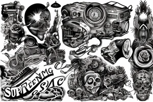 Supreme Being, duality, Mechanic space tattoo idea