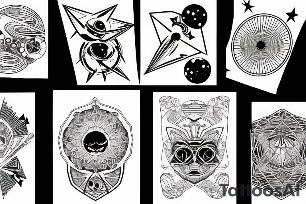 outer space tattoo idea