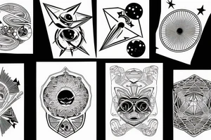 outer space tattoo idea