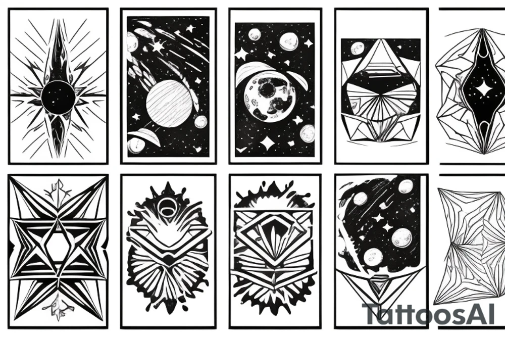 outer space tattoo idea
