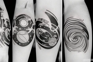 outer space tattoo idea