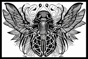 scarab with wings tattoo idea