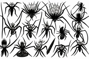 katana spiderlily tattoo idea