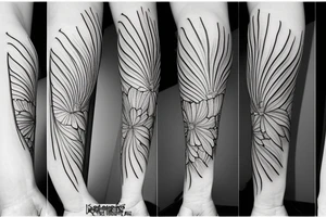katana spider lily tattoo idea