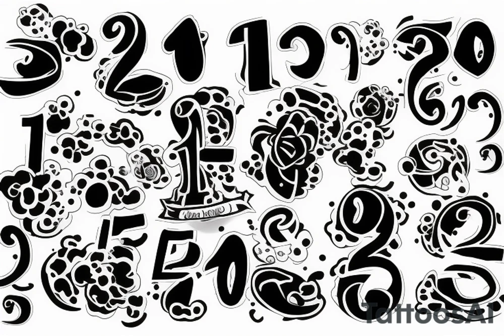 Lucky Number 13 tattoo idea