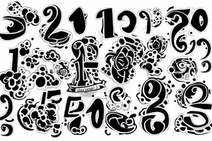 Lucky Number 13 tattoo idea