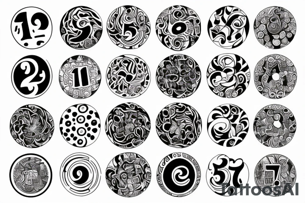 Lucky Number 13 tattoo idea