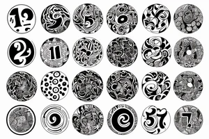 Lucky Number 13 tattoo idea