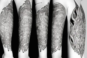feminine cosmic wonder tattoo idea