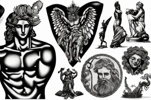 zeus statue tattoo idea