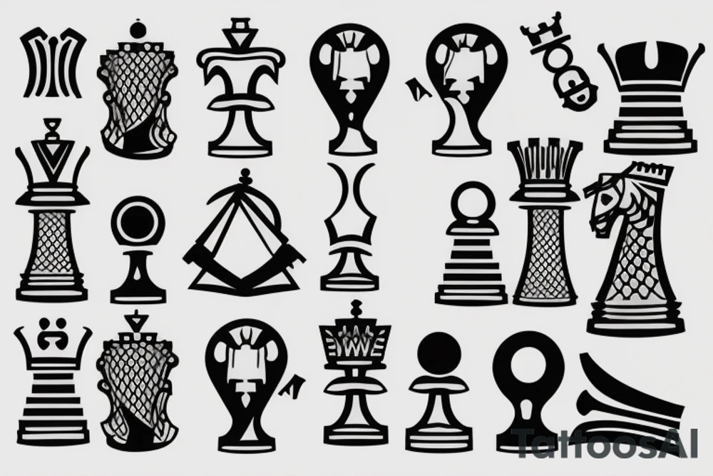 Chess king tattoo idea