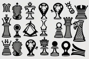 Chess king tattoo idea