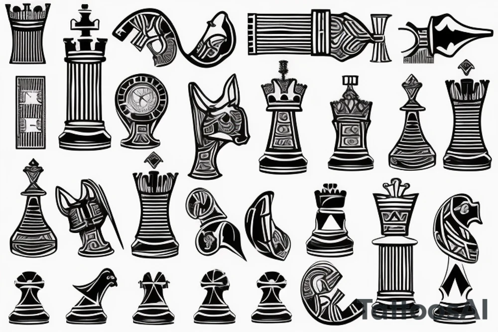 Chess king tattoo idea