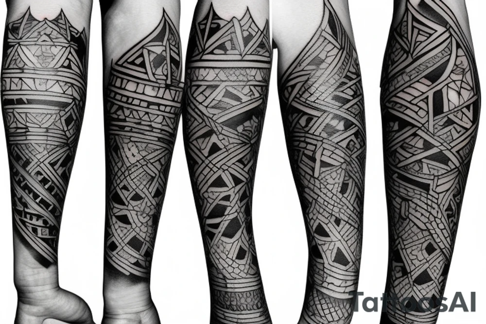 medium size on arm tattoo idea