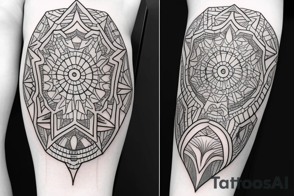 medium size on arm tattoo idea