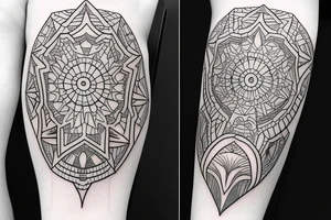 medium size on arm tattoo idea
