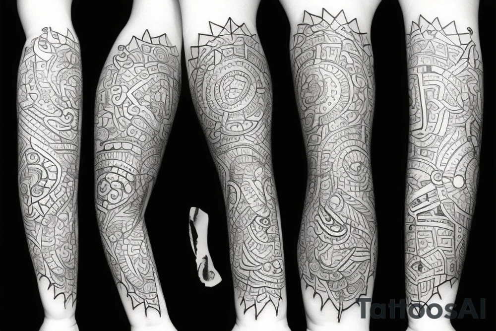 little red medium size on arm tattoo idea