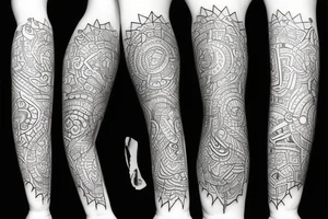 little red medium size on arm tattoo idea