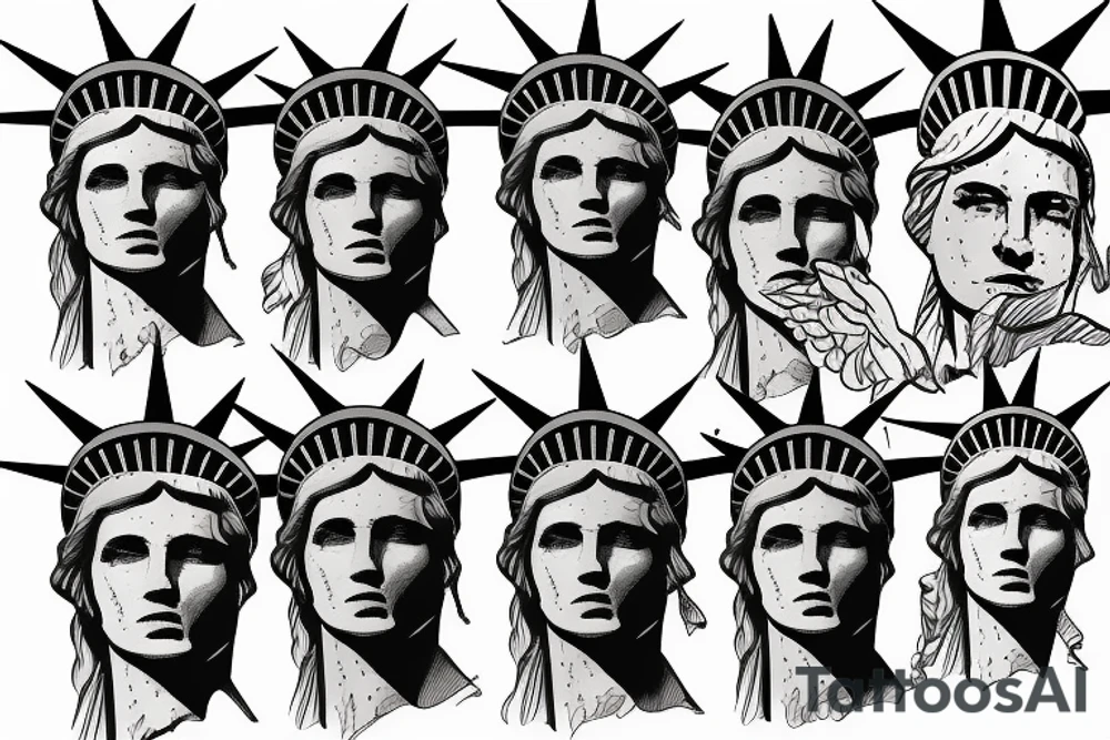 Patriotic, Statue of Liberty tattoo idea