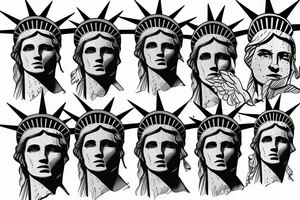 Patriotic, Statue of Liberty tattoo idea
