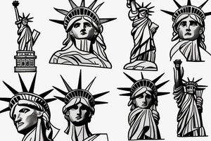 Patriotic, Statue of Liberty tattoo idea
