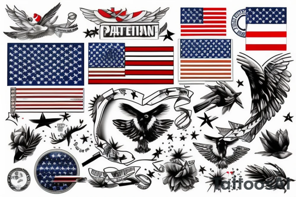 Patriotic tattoo idea