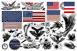 Patriotic tattoo idea