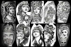Athena watching over tattoo idea