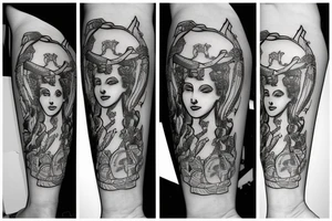 Athena, Athens, apple tree tattoo idea