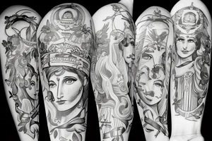 Athena, Athens, apple tree tattoo idea