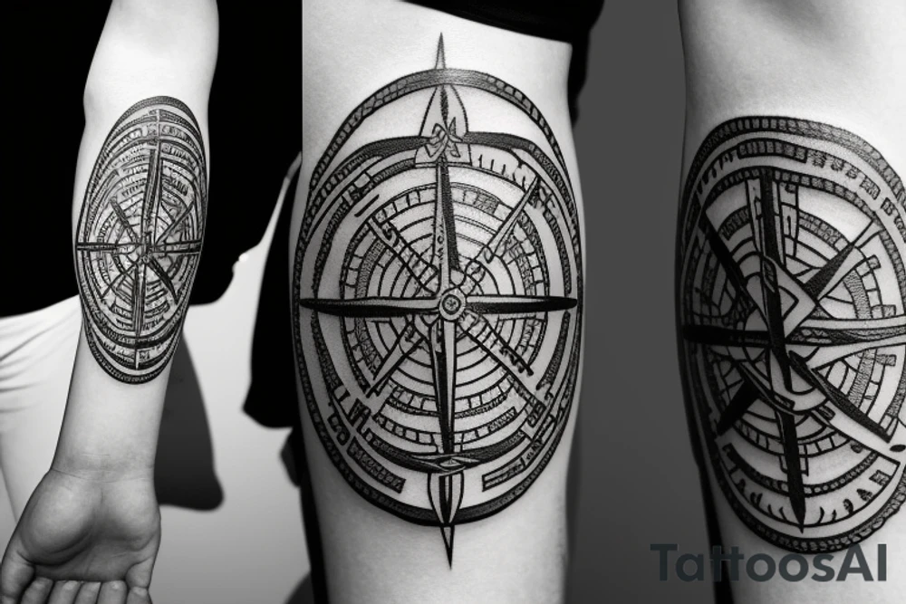 Vegvisir compass nordic tattoo idea