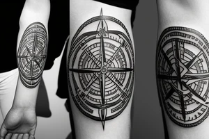Vegvisir compass nordic tattoo idea