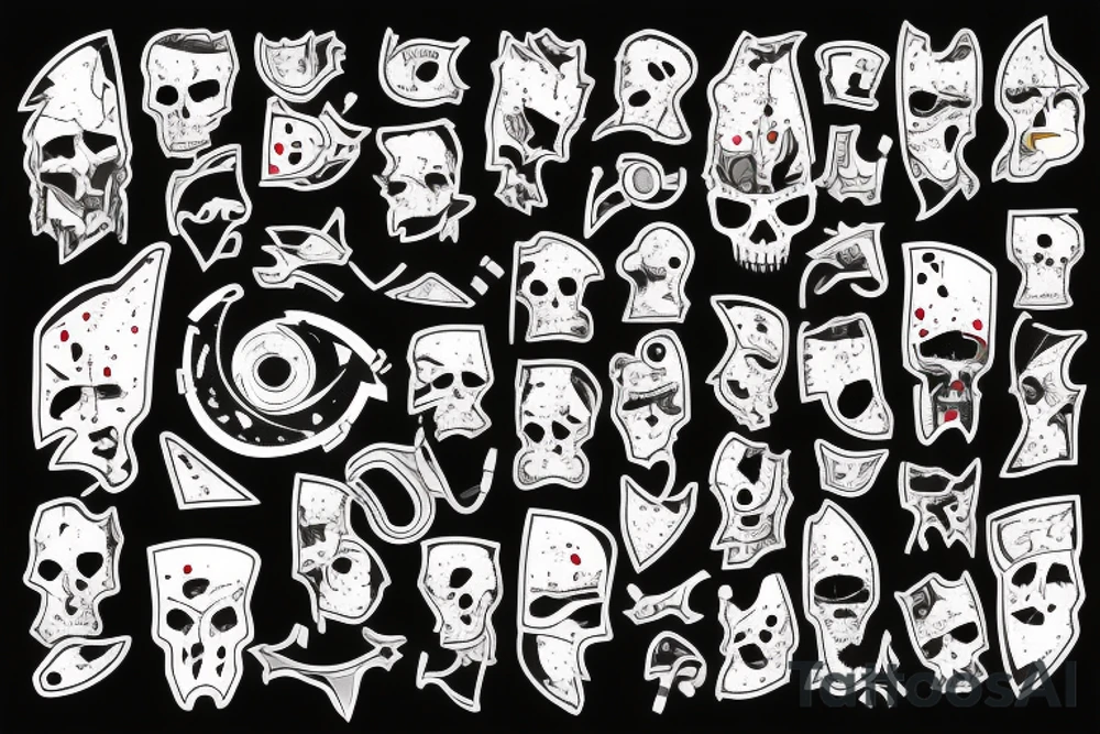 bloody chainsaws tattoo idea