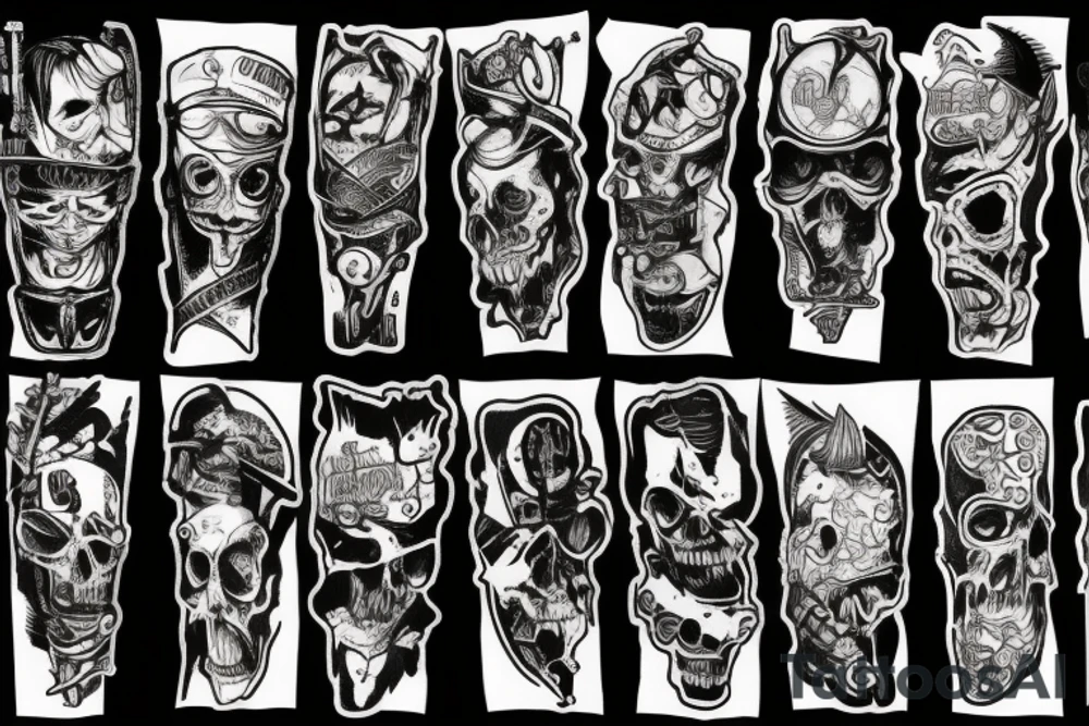 bloody chainsaws tattoo idea