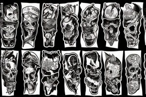 bloody chainsaws tattoo idea